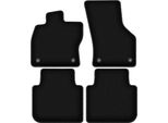 Tappetini In Velluto Per Skoda Superb Iii (2015-2020, Station Wagon, Berlina) Neri, Set 4 Pz, Con Fissaggi