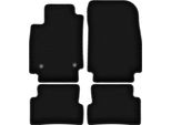 Tappetini In Velluto Per Renault Captur (2013-2019, Suv) Neri, Set 4 Pz, Con Fissaggi
