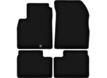Tappetini In Velluto Per Nissan Micra K13 (2010-2016, Hatchback) Neri, Set 4 Pz, Con Fissaggi