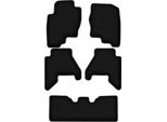 Tappetini In Velluto Per Nissan Pathfinder R51 (2004-2014, Suv) Neri, Set 5 Pz, Con Fissaggi