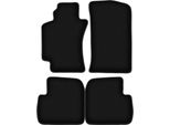 Tappetini In Velluto Per Toyota Avensis I T22 (1997-2003, Berlina, Station Wagon, Liftback, Hatchback) Neri, Set 4 Pz, Con Fissaggi