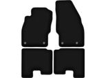 Tappetini In Velluto Per Opel Adam (2012-, Hatchback) Neri, Set 4 Pz, Con Fissaggi