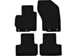 Tappetini In Velluto Per Citroen C4 Aircross (2012-2017, Crossover) Neri, Set 4 Pz, Con Fissaggi