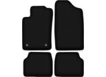 Tappetini In Velluto Per Peugeot 405 (1987-1996, Berlina, Station Wagon, Familiare) Neri, Set 4 Pz, Con Fissaggi