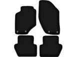 Tappetini In Velluto Per Volvo 850 (1991-1996, Station Wagon, Berlina) Neri, Set 4 Pz, Con Fissaggi