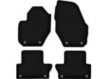 Tappetini In Velluto Per Volvo XC60 I (2008-2017, Crossover) Neri, Set 4 Pz, Con Fissaggi