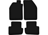 Tappetini In Velluto Per Saab 9000 (1984-1991, Berlina) Neri, Set 4 Pz, Con Fissaggi