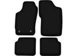 Tappetini In Velluto Per Peugeot 205 (1983-1998, Hatchback) Neri, Set 4 Pz, Con Fissaggi