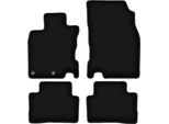 Tappetini In Velluto Per Nissan Qashqai Ii J11 (2013-, Crossover) Neri, Set 4 Pz, Con Fissaggi