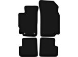 Tappetini In Velluto Per Peugeot 406 (1995-2004, Berlina, Station Wagon, Familiare) Neri, Set 4 Pz, Con Fissaggi