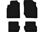 Tappetini In Velluto Per Nissan Almera N16 (2000-2006, Hatchback) Neri, Set 4 Pz, Con Fissaggi