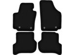 Tappetini In Velluto Per Seat Altea Xl (2006-08.2008, Minivan) Neri, Set 4 Pz, Con Fissaggi