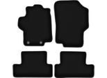 Tappetini In Velluto Per Peugeot 1007 (2004-2009, Minivan) Neri, Set 4 Pz, Con Fissaggi