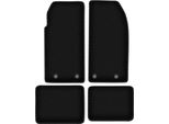 Tappetini In Velluto Per Peugeot 205 (1983-1998, Cabriolet) Neri, Set 4 Pz, Con Fissaggi