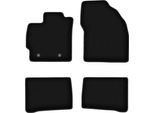 Tappetini In Velluto Per Toyota Prius Iii (2009-2011, Hatchback) Neri, Set 4 Pz, Con Fissaggi