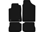 Tappetini In Velluto Per Peugeot 605 (1989-1999, Berlina) Neri, Set 4 Pz, Con Fissaggi