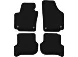 Tappetini In Velluto Per Seat Altea Xl (08.2008-2015, Minivan) Neri, Set 4 Pz, Con Fissaggi
