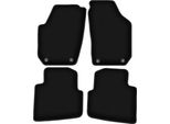 Tappetini In Velluto Per Skoda Roomster (2006-2015, Furgoncino) Neri, Set 4 Pz, Con Fissaggi
