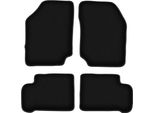 Tappetini In Velluto Per Nissan 100NX (1990-1995, Coupé, Targa) Neri, Set 4 Pz, Con Fissaggi