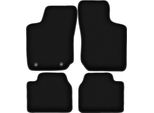 Tappetini In Velluto Per Opel Corsa B (1993-2001, Hatchback) Neri, Set 4 Pz, Con Fissaggi