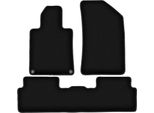 Tappetini In Velluto Per Peugeot 508 I (2010-2018, Berlina, Station Wagon, Sw, Rxh) Neri, Set 3 Pz, Con Fissaggi