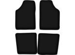 Tappetini In Velluto Per Renault Kangoo I (1997-2008, Furgoncino) Neri, Set 4 Pz, Con Fissaggi
