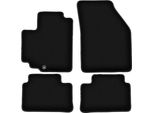 Tappetini In Velluto Per Nissan Pixo (2008-2013, Hatchback) Neri, Set 4 Pz, Con Fissaggi