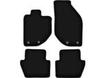 Tappetini In Velluto Per Volvo C70 I (1997-2005, Cabrio, Coupé) Neri, Set 4 Pz, Con Fissaggi