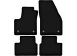 Tappetini In Velluto Per Opel Meriva B (2010-2017, Minivan) Neri, Set 4 Pz, Con Fissaggi