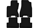 Tappetini In Velluto Per Nissan X-Trail Ii T31 (2007-2014, Suv) Neri, Set 4 Pz, Con Fissaggi
