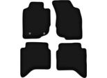 Tappetini In Velluto Per Toyota Hilux Vii N25 N2 (2006-2015, Pickup) Neri, Set 4 Pz, Con Fissaggi