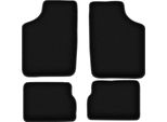 Tappetini In Velluto Per Opel Corsa A (1982-1993, Hatchback) Neri, Set 4 Pz, Con Fissaggi