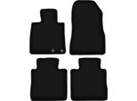 Tappetini In Velluto Per Nissan Note Ii (2012-, Hatchback) Neri, Set 4 Pz, Con Fissaggi