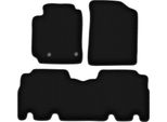Tappetini In Velluto Per Toyota Yaris Verso (1999-2005, Minivan) Neri, Set 3 Pz, Con Fissaggi