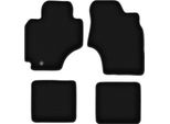 Tappetini In Velluto Per Toyota RAV4 Ii (2000-2003, 3 Porte Pre-Restyling) Neri, Set 4 Pz, Con Fissaggi