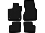 Tappetini In Velluto Per Smart Forfour Ii (2014-, Hatchback) Neri, Set 4 Pz, Con Fissaggi