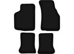 Tappetini In Velluto Per Volkswagen Golf I (1979-1993, Cabriolet) Neri, Set 4 Pz, Con Fissaggi