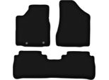 Tappetini In Velluto Per Nissan Murano Z50 (2003-2008, Suv) Neri, Set 3 Pz, Con Fissaggi