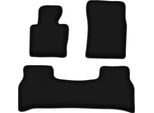 Tappetini In Velluto Per Range Rover Iii L322 Vogue (2001-2012, Suv) Neri, Set 3 Pz, Con Fissaggi