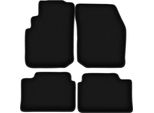 Tappetini In Velluto Per Nissan Primera P10 (1990-1998, Station Wagon, Liftback, Berlina) Neri, Set 4 Pz, Con Fissaggi
