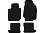 Tappetini In Velluto Per Nissan Micra K12 Cc (2003-2010, Cabriolet) Neri, Set 4 Pz, Con Fissaggi