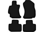 Tappetini In Velluto Per Subaru Forester Iv (2013-, Suv) Neri, Set 4 Pz, Con Fissaggi