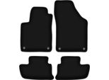 Tappetini In Velluto Per Peugeot Rcz (2010-2015, Coupé) Neri, Set 4 Pz, Con Fissaggi