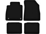 Tappetini In Velluto Per Nissan Micra K14 (2017-, Hatchback) Neri, Set 4 Pz, Con Fissaggi