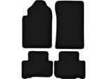 Tappetini In Velluto Per Ssangyong Rexton I (2001-2006, Suv) Neri, Set 4 Pz, Con Fissaggi