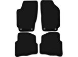 Tappetini In Velluto Per Skoda Fabia I (1999-2007, Hatchback, Berlina, Station Wagon) Neri, Set 4 Pz, Con Fissaggi