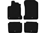 Tappetini In Velluto Per Renault Latitude (2010-2015, Berlina) Neri, Set 4 Pz, Con Fissaggi