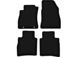 Tappetini In Velluto Per Nissan Pulsar C13 (2014-, Hatchback) Neri, Set 4 Pz, Con Fissaggi