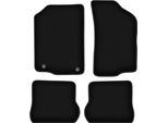 Tappetini In Velluto Per Volkswagen Scirocco Ii (1981-1992, Coupé) Neri, Set 4 Pz, Con Fissaggi