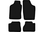 Tappetini In Velluto Per Nissan Micra K10 (1983-1991, Hatchback) Neri, Set 4 Pz, Con Fissaggi
